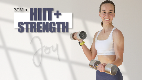 cover for Full Body Strength, Joint-Friendly: Standing Dumbbell Workout, No Jumping