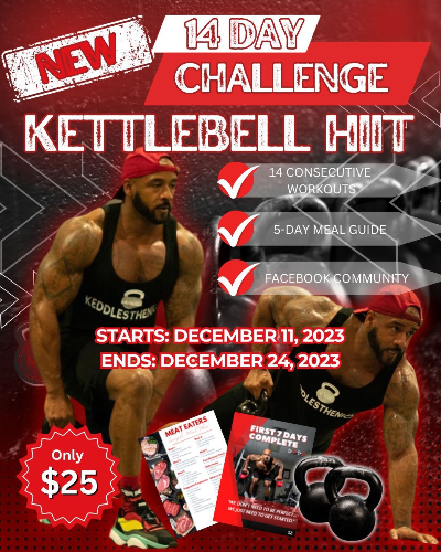 cover for 14 day kettlebell hiit challenge - day 2